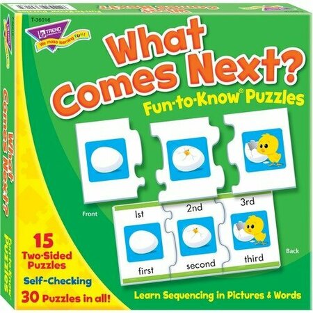 TREND ENTERPRISES What Comes Next, Fun-To-Know Puzzles, 3inx3in, MI TEP36016